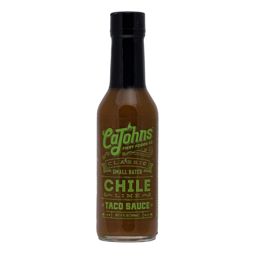 Cajohns Small Batch Classic Chile Lime Taco Sauce