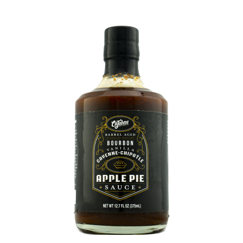 CaJohn's Barrel Aged Bourbon Vanilla Cayenne Chipotle Apple Pie Sauce